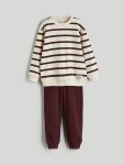 Elastic Waist Thick Baby Boys Jogger Pants Set