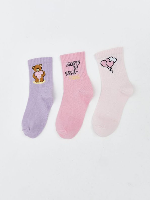 Girls' Ankle Socks Set of 5