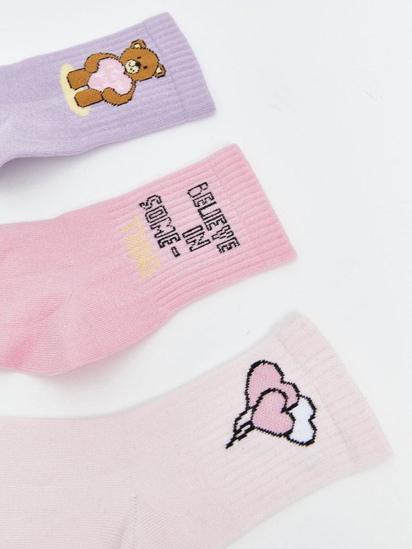 Girls' Ankle Socks Set of 5