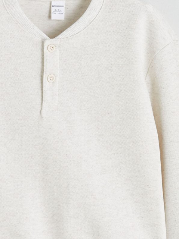 Boys' Long Sleeve Printed Crew Neck Sweatshirt