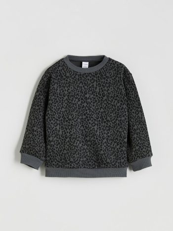 Thick Crew Neck Girls' Baby Sweatshirt