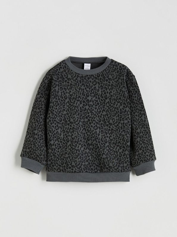 Thick Crew Neck Girls' Baby Sweatshirt