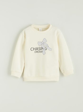 Thick Crew Neck Sweatshirt for Baby Girls