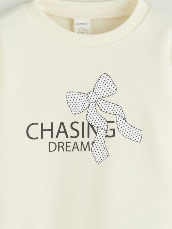 Thick Crew Neck Sweatshirt for Baby Girls