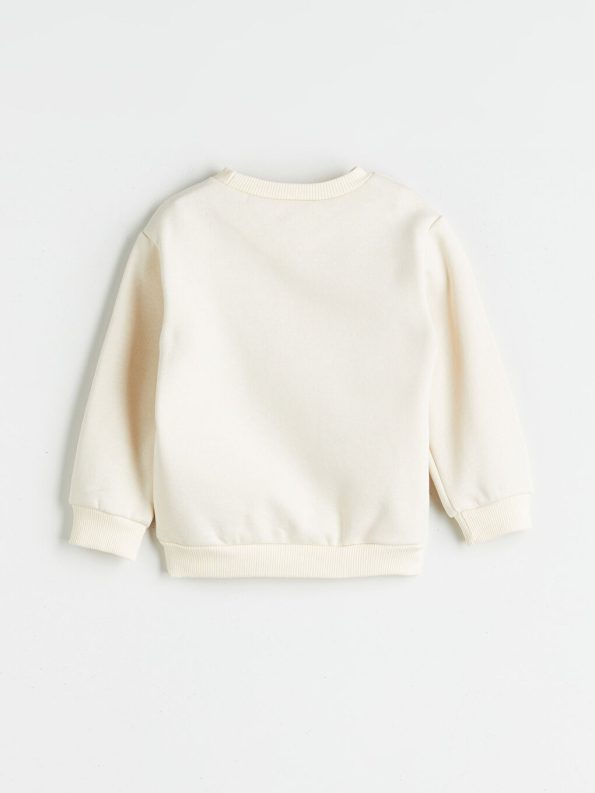 Thick Crew Neck Baby Girls Sweatshirt