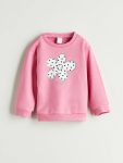 Thick Crew Neck Sweatshirt for Baby Girls