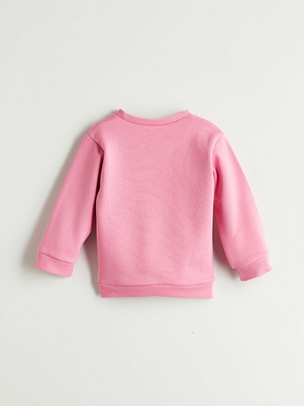 Thick Crew Neck Sweatshirt for Baby Girls