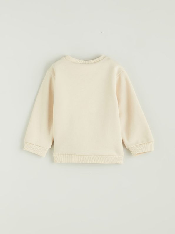 Thick Crew Neck Girls' Baby Sweatshirt