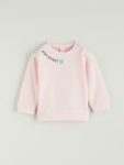 Thick Crew Neck Girl's Baby Sweatshirt