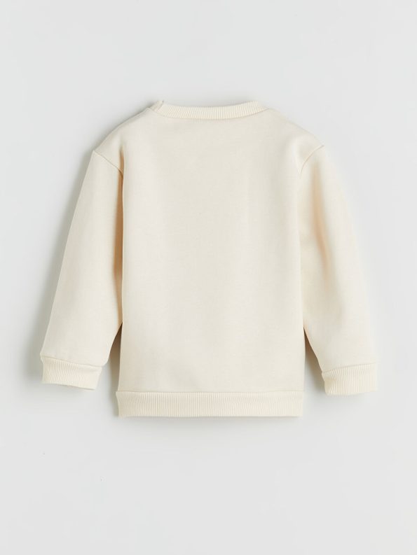 Thick Crew Neck Girls' Baby Sweatshirt