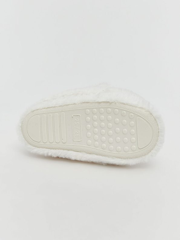 Girls' Baby Slippers with Patch Details