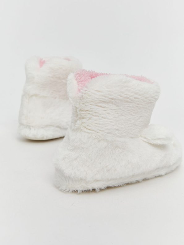 Girls' Baby Slippers with Patch Details