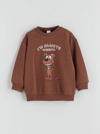Boys' Printed Crew Neck Sweatshirt