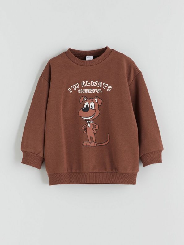 Boys' Printed Crew Neck Sweatshirt