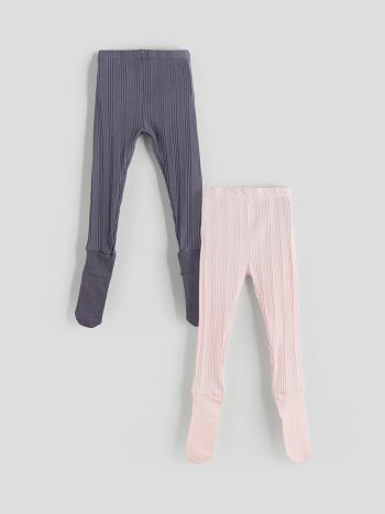 Printed Girls' Leggings Set of 2