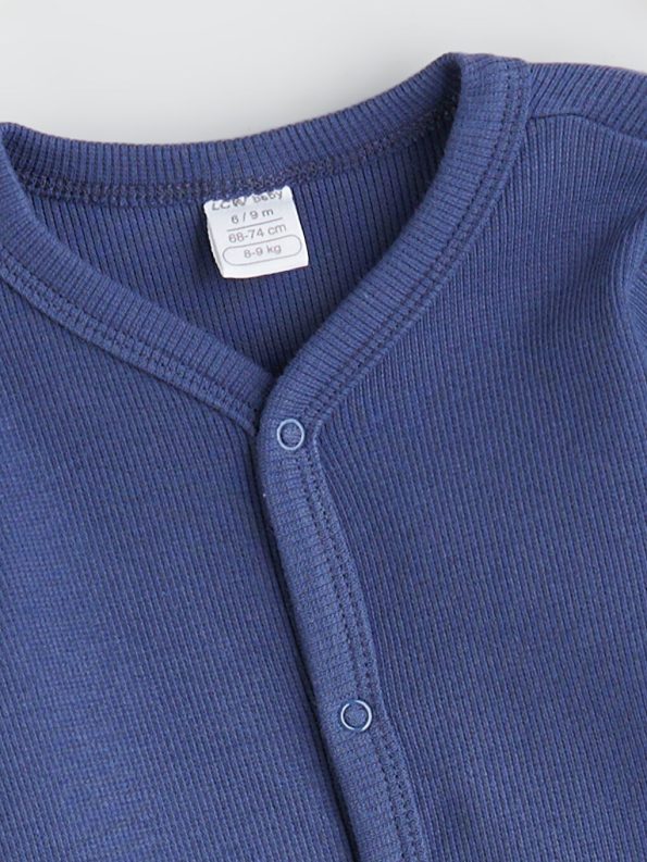 Patterned Long Sleeve Unisex Baby Romper