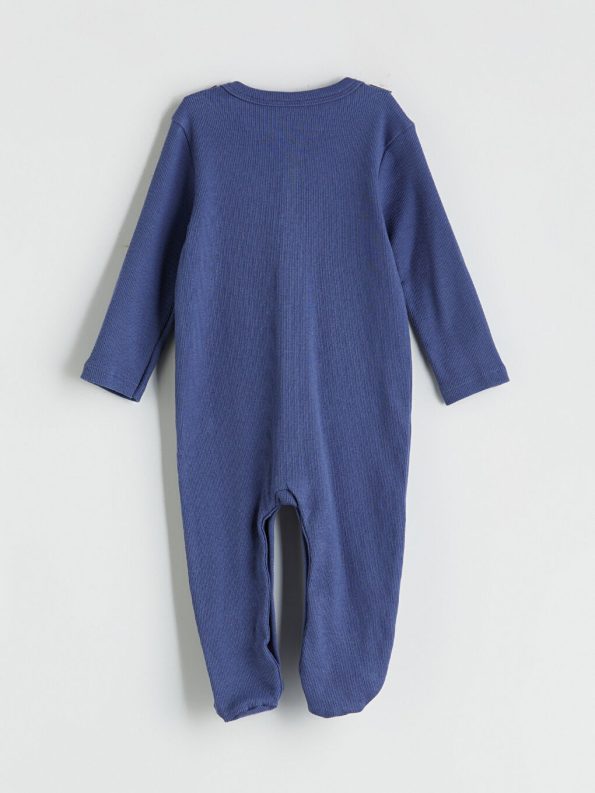 Patterned Long Sleeve Unisex Baby Romper