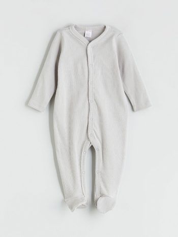 Bicycle Neck Long Sleeve Patterned Unisex Baby Romper