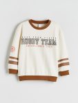 Thick Printed Crew Neck Sweatshirt for Baby Boys