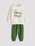 Printed Boys' Sweatshirt and Jogger Set