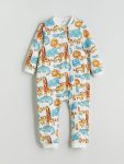 Unisex Long Sleeve Patterned Baby Romper