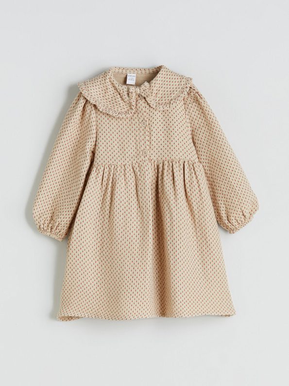 Square Neck Floral Baby Girl Dress