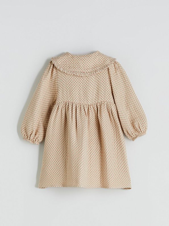 Square Neck Floral Baby Girl Dress