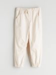 Belted Elastic Waist Linen Blend Boys' Pants