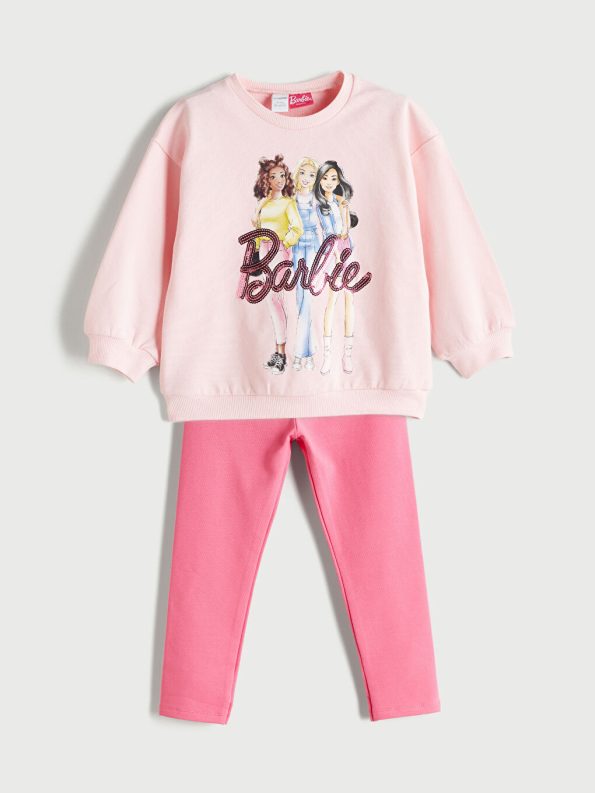 Basic Girl's T-Shirt with Crew Neck