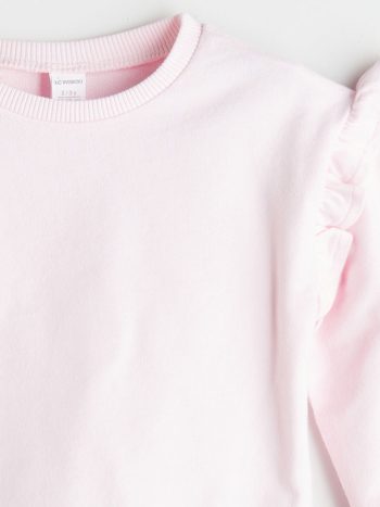 Thick Crew Neck Baby Girl Sweatshirt