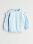 Thick Crew Neck Girls' Baby Sweatshirt