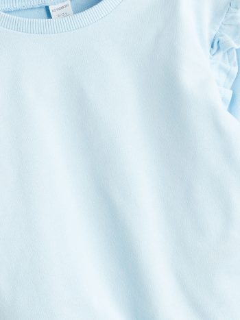 Thick Crew Neck Girls' Baby Sweatshirt