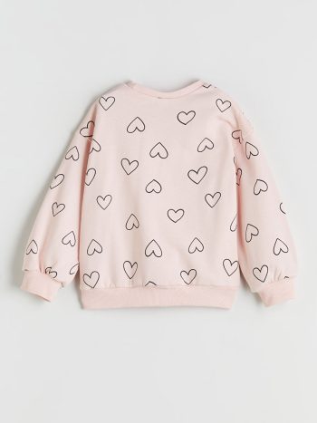 Thick Crew Neck Baby Girl Sweatshirt