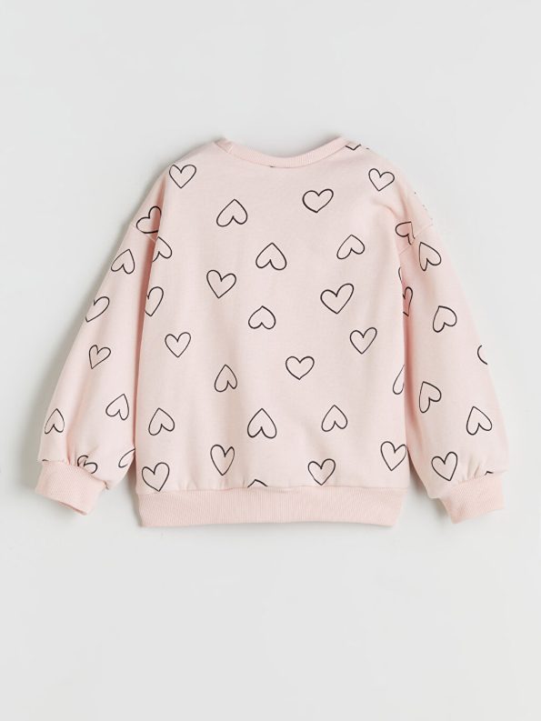 Thick Crew Neck Baby Girl Sweatshirt