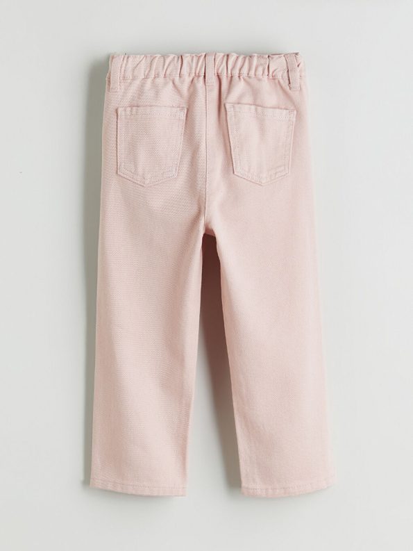 Girls' Basic Crew Neck T-Shirt and Pants Set