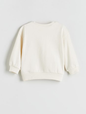 Thick Crew Neck Baby Girl Sweatshirt