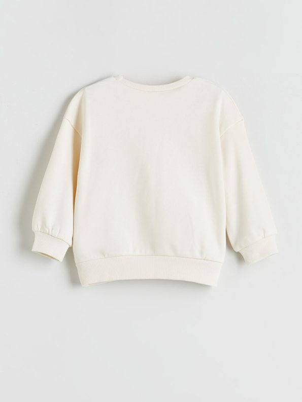 Thick Crew Neck Baby Girl Sweatshirt