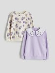 Thick Crew Neck Baby Girl Sweatshirt