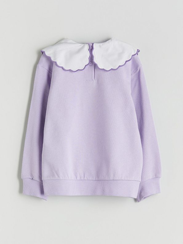 Thick Crew Neck Baby Girl Sweatshirt