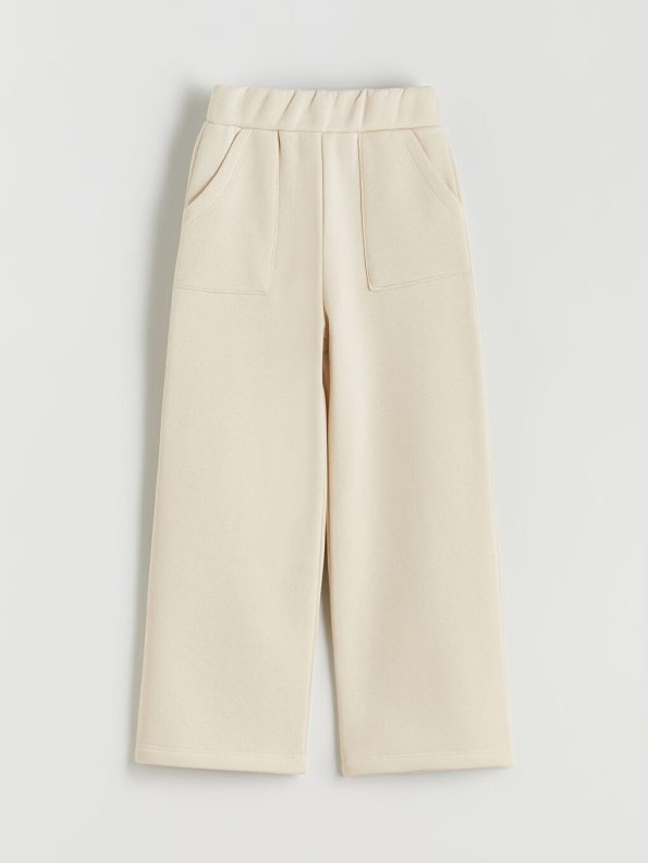 Elastic Waist Basic Girls' Flared Leggings