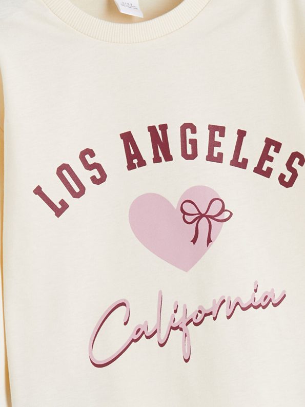 Girls' Basic Crew Neck T-Shirt
