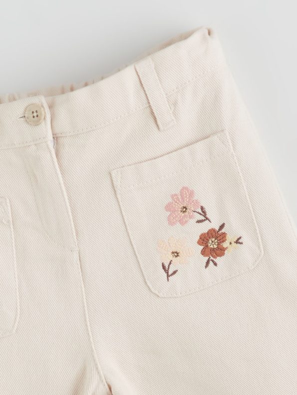 Embroidered Crew Neck Sweatshirt for Girls