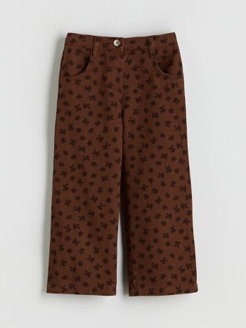 Girls' Floral Wideleg Pants