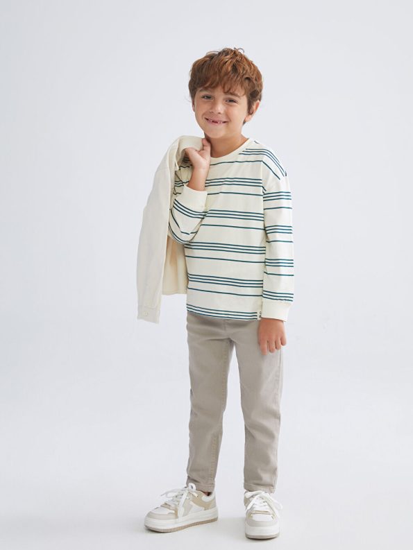 Mickey Mouse Printed Boys' Denim Jacket with Fur Collar
