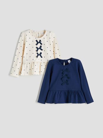 Printed Crew Neck T-Shirt for Girls