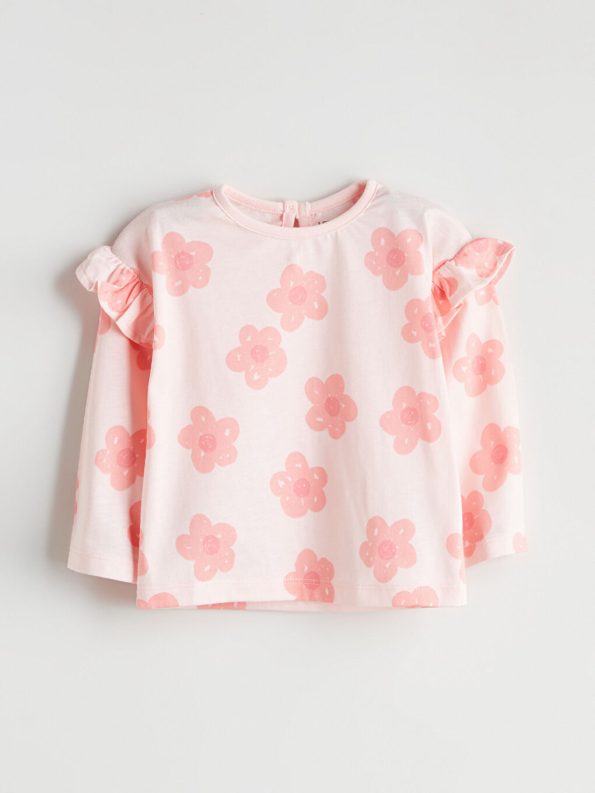 Baby Collar Girl's Sweatshirt and Leggings Set
