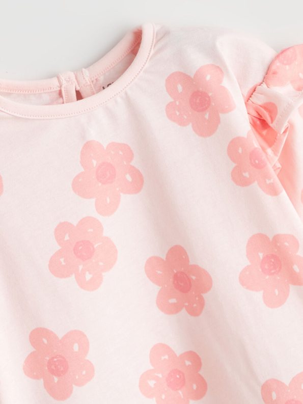 Baby Collar Girl's Sweatshirt and Leggings Set