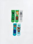Striped Boys' Ankle Socks Set of 3