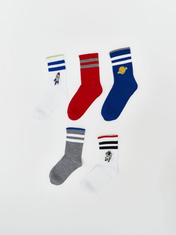Striped Boys' Ankle Socks - Set of 3
