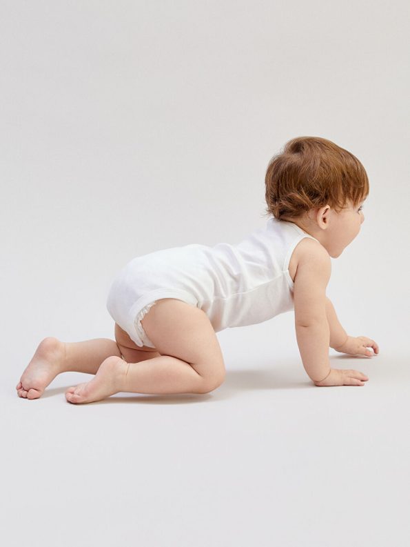 Organic Cotton Baby Girl Snap Bodysuit Set